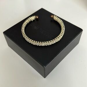 Anthropologie Suede-Wrapped Bangle Bracelet